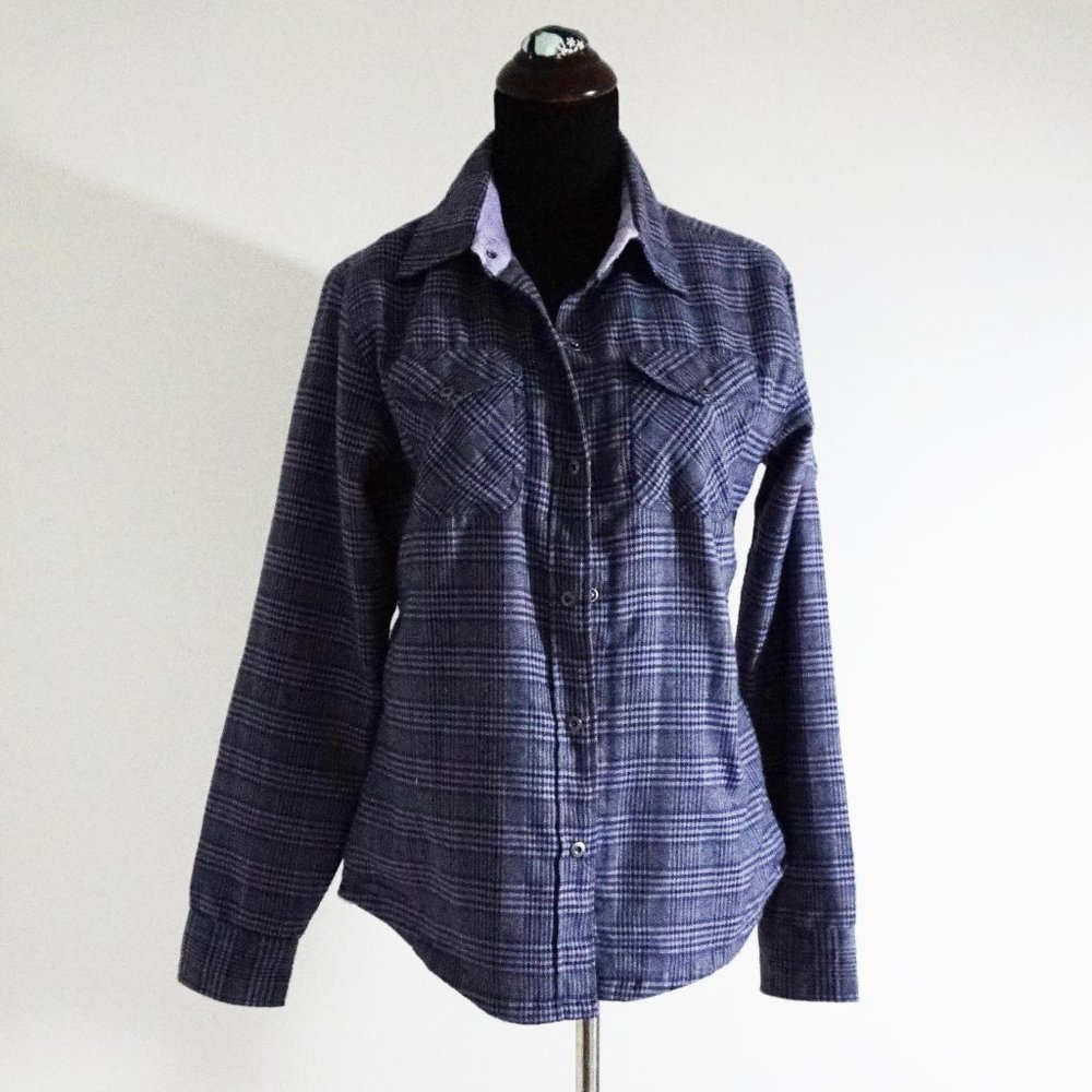Mountain Khakis Purple Plaid Shirt Jacket
